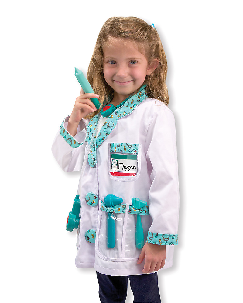 Melissa \u0026 Doug Costume da Dottore - Perfetto per Carnevale e feste in  maschera! bambina